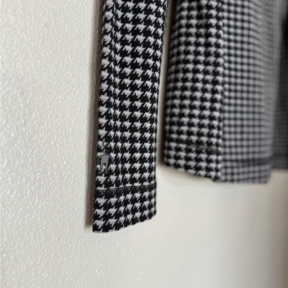 Smartwool Houndstooth Pattern 250 Base Layer Pull… - image 6
